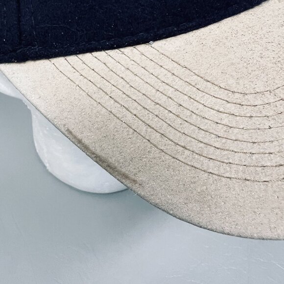 Salt‎ Lake 2002 Mens Hat Navy Beige Wool Olympic Winter Games Strapback Cap - Picture 8 of 9